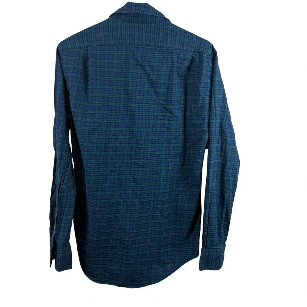 Polo Ralph Lauren Shirt Blackwatch Plaid L/S‎ Button Up Mens Small Slim Fit